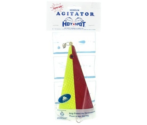 Hot Spot-Agitateur clignoteur chrtreuse/Rouge-Original Lure #088-8 1/2" NEUF 