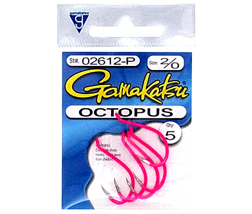 Gamakatsu Fluorescent Pink Octopus Hooks