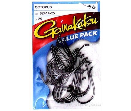 Gamakatsu Octopus Black 25/pk