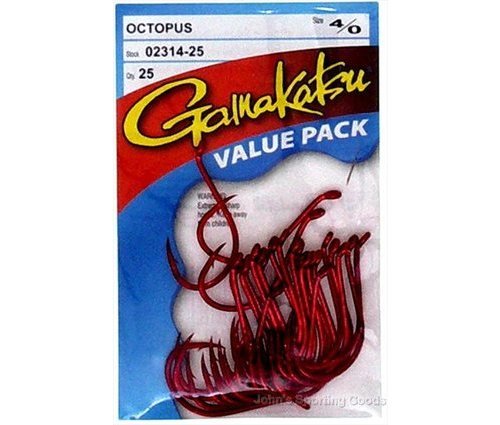 Gamakatsu Octopus Red 25/pk - John's Sporting Goods