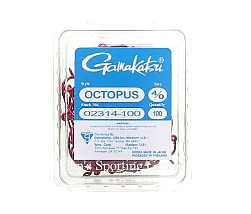 Gamakatsu Red Octopus 100pk - John's Sporting Goods