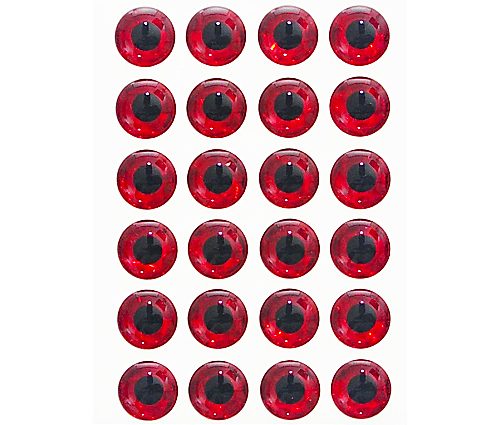 WTP Molded Red Fish Eyes 3/8